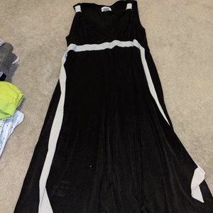 Black & Grey Motherhood Maternity/Nursing Dress